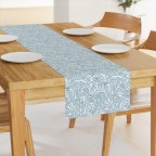 Blue Wave Stripe Table Runner