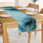 Ink Blue Cotton Sateen Table Runner