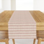 Light Pink Stripe Table Runner