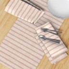 Light Pink Stripe Table Runner