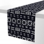 Mudcloth In Black Cotton Table Runner