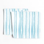 Blue Stripes Watercolor Table Runner