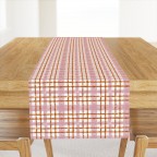 Saffron Blush Plaid Table Runner