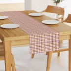 Saffron Blush Plaid Table Runner