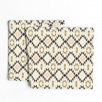 Golden Brown Pink Triangles Table Runner