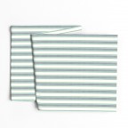 Blue Green Stripe Cotton Table Runner