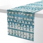 Table Runner Blue Indigo Tie Dye