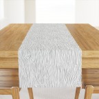 Woodgrain Slate Grey Table Runner