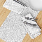 Woodgrain Slate Grey Table Runner