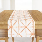 Orange Tie Dye Cotton Table Runner