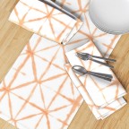 Orange Tie Dye Cotton Table Runner