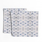 Indigo Tie Dye Cotton Sateen Table Runner